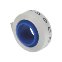 PANDUIT, PMDR-0, Rollo de Etiquetas Marcadoras, Pre-Impresos con el Número 0, de 2.4 metros, Color Blanco