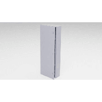 EPCOM INDUSTRIAL, GBP04, Gabinete para instalación de 4 Baterías , Fabricado en Lámina Galvanizada, Accesorios para poste (No in