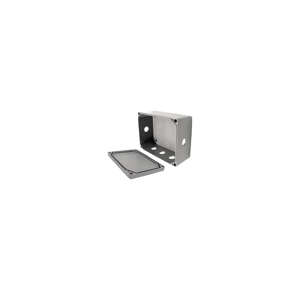 RAWELT, JB-0549-62, Caja de Unión de Aluminio con 6 salidas de 7/8 / Orificios 1 Izq - 1 Der - 4 en la parte inferior.