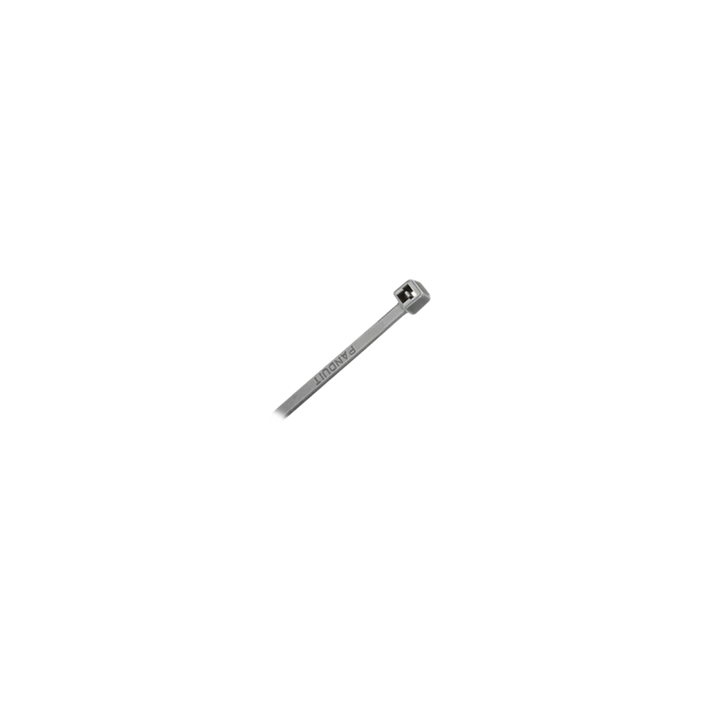 PANDUIT, PLT3I-M8, Cincho de Nylon 6.6, Color Gris, 290 mm largo x 3.7mm ancho, sección transversal intermedia, 1000pz