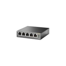 TP-LINK, TL-SF1005P, Switch PoE no Administrable de escritorio / 5 puertos 10/100 Mbps / 4 puertos PoE af/at / Presupuesto 67 W 