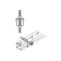ANCLO, ANC-HA06, Tope Unicanal U para Tornillo de 3/8 ( 9.5 mm ).