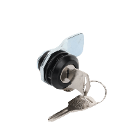 PRECISION, PST407N, Cerradura con Paleta Metálica con 2 llaves para Gabinetes de Acero.