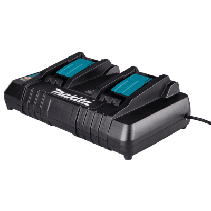 MAKITA, DC18RD, Cargador Rápido Doble para Batería Litio Ion de 18V LXT®