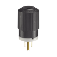 HUBBELL, HUB-BRY-5266-NP, Clavija Negra 15 A 125 V CA 2 Polos 3 Hilos (NEMA 5-15P).