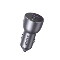 UGREEN, 60980, Cargador de Auto 52.5W | Puerto USB-A y USB-C | Carga Rápida | Compatible con Vehículos de 12 y 24 VCD | PD3.0 + 