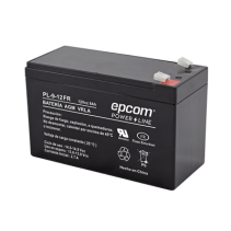 EPCOM POWERLINE, PL-9-12FR, Batería 12 Vcc / 9 Ah / UL / Tecnología AGM-VRLA / Retardante a la flama / Para uso en equipo electr