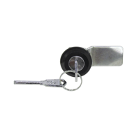 PRECISION, PST407, Cerradura con Paleta Metálica con 2 llaves para Gabinetes de Acero.