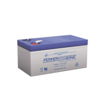 POWER SONIC, PS-1230, Batería 12V, 3.4AH, Para Respaldo, Tecnologías AGM/VRLA, 5 Años Vida Útil, Terminales F1, Reconocida UL