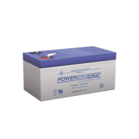 POWER SONIC, PS-1230, Batería 12V, 3.4AH, Para Respaldo, Tecnologías AGM/VRLA, 5 Años Vida Útil, Terminales F1, Reconocida UL