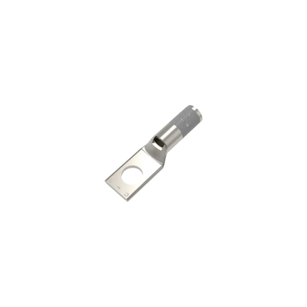 HUBBELL BURNDY, HUB-YA4CL4, Zapata Terminal de Compresión BURNDY Cañón Corto para Tornillo de 3/8 y Calibre 4 AWG.
