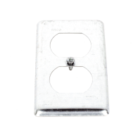 RACO, HUB-864, Tapa Metálica 4 X2 / Para tomacorriente Duplex.