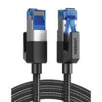 UGREEN, 80429, Cable Ethernet Cat8 CLASSâ... F/FTP Redondo con Malla de Nylon 1 Metro