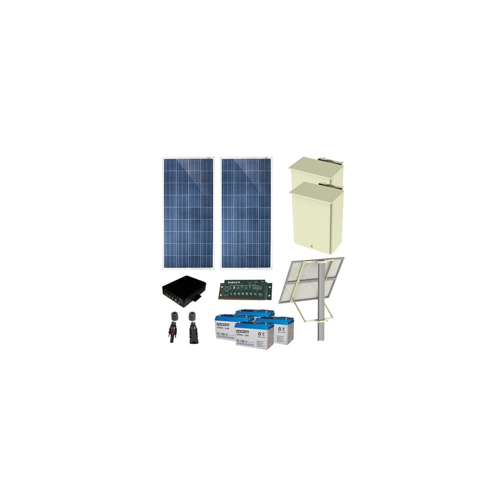 Comprar Kit Solar 25W EPCOM con 4 Puertos | Smartgrid México
