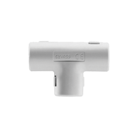 GEWISS, DX-40-232, Unión en T para tubería rígida, recomendado para cable eléctrico, PVC Auto-extinguible, de 32 mm