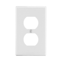 HUBBELL, HUB-P8W, Tapa para Contacto Dúplex Color Blanco.