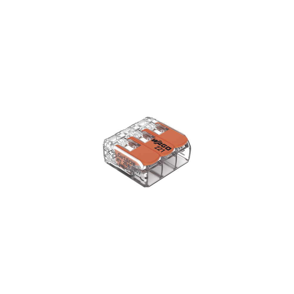 Comprar Conector WAGO 221-413 2 Salidas | Smartgrid México