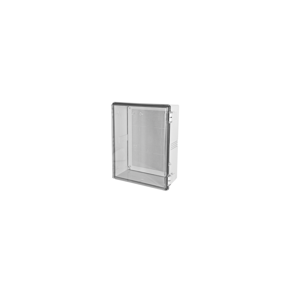 TXPRO, TXT-4050, Gabinetes NEMA, cuerpo gris, cubierta transparente (400 x 500 x 160 mm), para interior y exterior, incluye pane