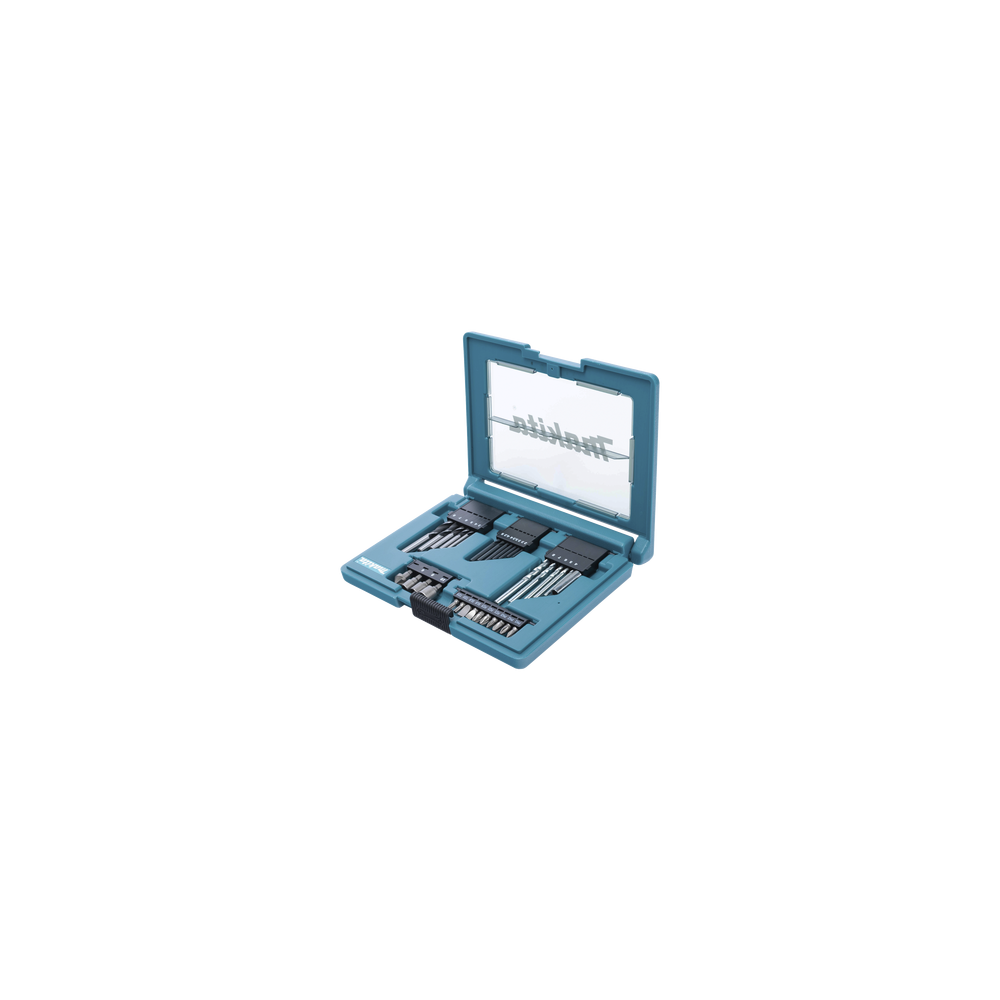 MAKITA, B-49389, Juego de accesorios multipropósito 33 piezas estuche tipo tablet.
