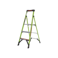 Little Giant Ladder Systems, MIGHTYLITE-5-IA, Escalera de Aluminio + Fibra de Vidrio de 1.5m con Soporte para Herramienta. !La M