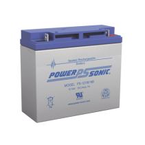POWER SONIC, PS-12180-NB, Batería 12V, 18AH, Para Respaldo, Tecnologías AGM/VRLA, Diseño De Vida Útil 5 Años, Terminales Tipo NB