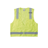 KLEIN TOOLS, 60269, Chaleco de seguridad reflectante de alta visibilidad, mediano/grande. Con múltiples bolsillos de diferente c