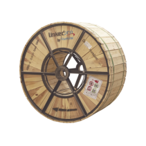 LINKEDPRO BY FIBERHOME, OC-ADSS-24C-S100/4KM, Carrete de 4 km de Fibra Óptica Aérea (ADSS) G.652D, Monomodo de 24 Hilos, Exterio