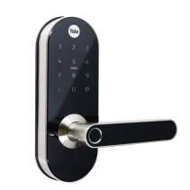 YALE-ASSA ABLOY, MX81727, Cerradura Digital YMC420 / con Teclado Táctil / lector de Tarjetas / Huellas / Incluye HUB / compatibl