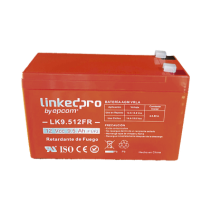 LINKEDPRO BY EPCOM, LK9.512FR, Batería 12 V / 9.5 Ah / UL / Tecnología AGM-VRLA / Vida útil promedio de 5 años / Retardante a la