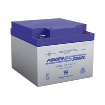 POWER SONIC, PS-12260-F2, Batería 12V, 26AH, Para Respaldo, Tecnologías AGM/VRLA, 5 Años Vida Útil, Terminales F2, Reconocida UL