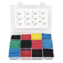 PRECISION, PST-C04-002, 850 Tubos Termoencogibles (Termofit) 2:1, de 12 Diferentes Medidas