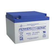 POWER SONIC, PS-12260-B, Batería 12V, 26AH, Para Respaldo, Tecnologías AGM/VRLA, 5 Años Vida Útil, Terminales M5, Reconocida UL