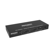 EPCOM PROAUDIO, EPC-MXB22A, Matricial HDMI | 2x2 | 4K2K@60Hz | HDR | YCbCr 4:4:4 | EDID Auto | Extractor de Audio | Salida de au