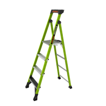 Little Giant Ladder Systems, MIGHTYLITE-6IA-V2, Escalera de Aluminio + Fibra de Vidrio de 1.8m con Soporte para Herramienta. !La