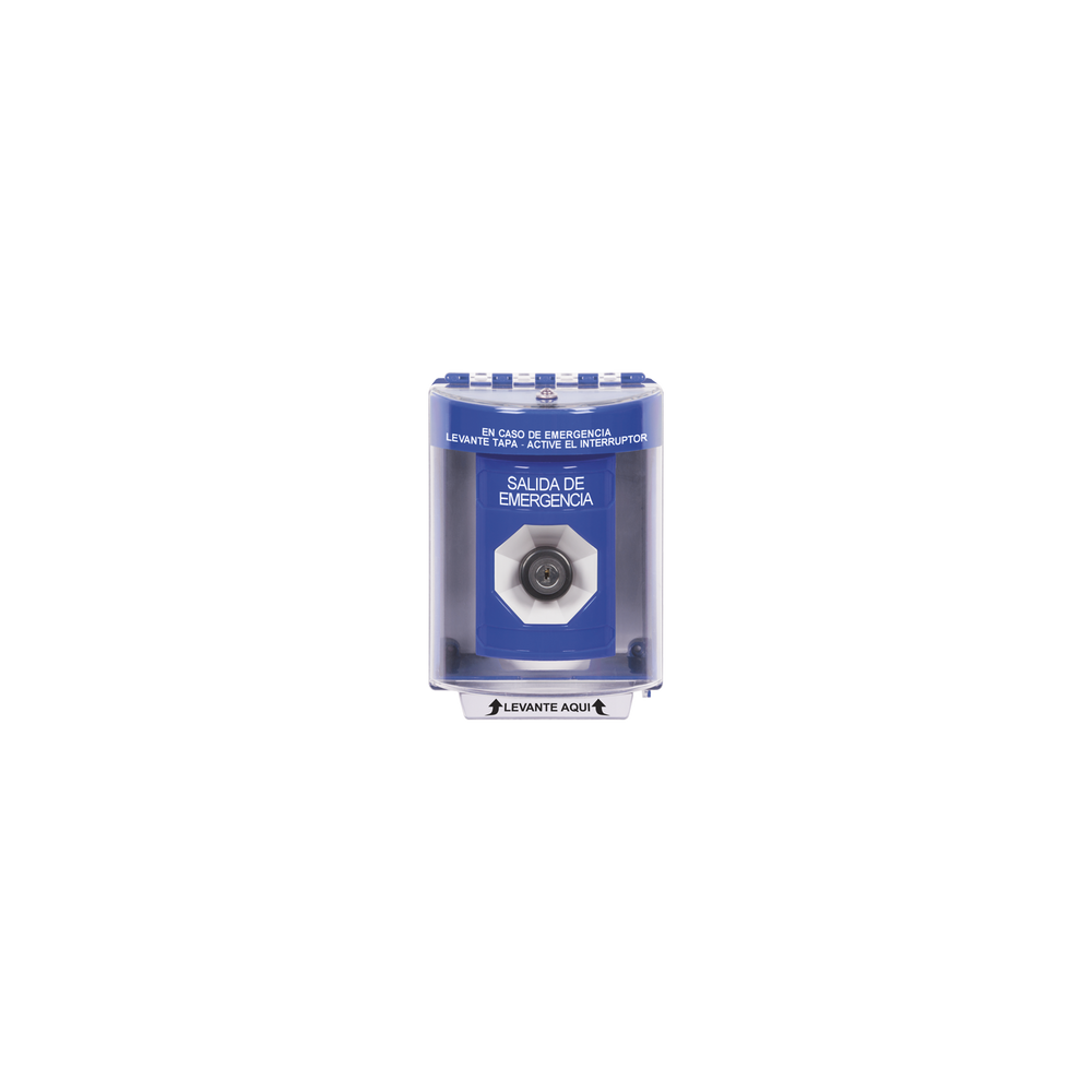 STI, SS2-473-EX-ES, Botón de Salida de Emergencia, Texto en Español, Tapa Protectora de Policarbonato Súper Resistente, Llave pa