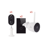 Comprar KIT 2 Cámaras Wifi y | Smartgrid México