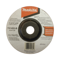 MAKITA, B-44264, Disco abrasivo de desbaste para metal de 4 1/2 eje 7/8 espesor 6mm