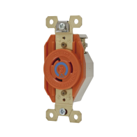 HUBBELL, HUB-IG23-20, Receptáculo Sencillo de Media Vuelta/ 20 A 250 V CA / 2 Polos 3 Hilos / Nema L6-20R.