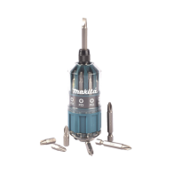 MAKITA, B43000, Desarmador Makita Con 18 Puntas intercambiables Tipo: Ph 2, Pz 1, Pz 2, Pz 3, SI 4, SI 5, SI 6.