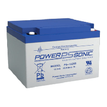 POWER SONIC, PS-12260-M5, Batería 12V, 26AH, Para Respaldo, Tecnologías AGM/VRLA, 5 Años Vida Útil, Terminales M5, Reconocida UL