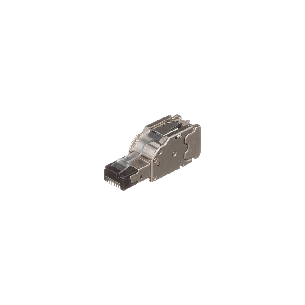 PANDUIT, FPS6X88MTG, Plug RJ45 Blindado, Instalación Recta, Terminación en Campo Certificable, Compatible con Cat5e, Cat6 y Cat6