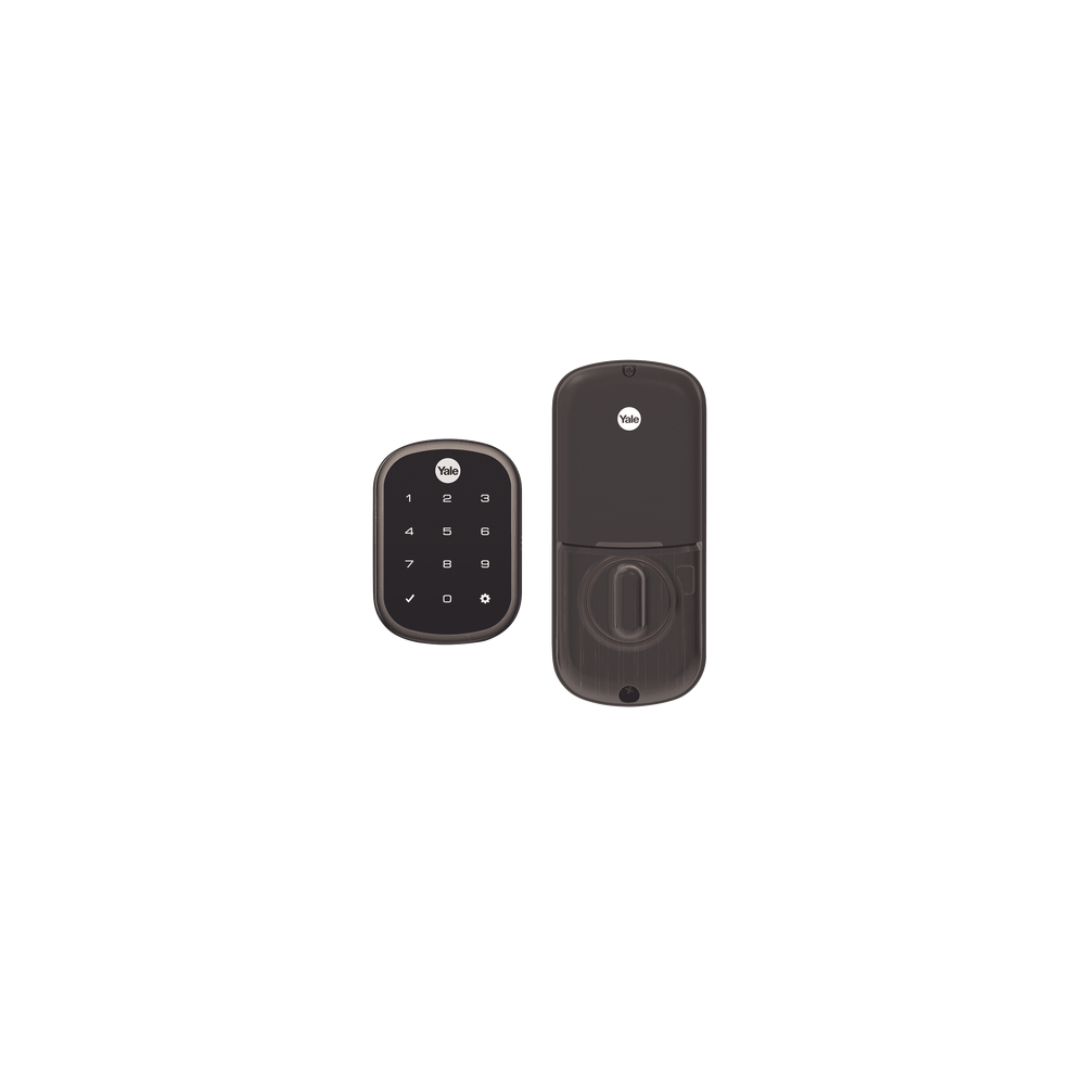 YALE-ASSA ABLOY, 89386, Cerradura ASSURE YRD256/ Color Bronce/ Teclado /Apertura por Smartphone Opcional/Para puertas Izq o Dere