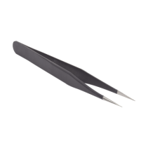 EPCOM POWERLINE, EPTP6, Pinzas Antiestáticas Inoxidable con Pintura Antiestática. Mango Ancho, Punta Afilada.