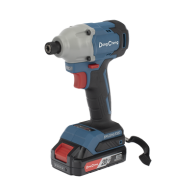 DONGCHENG, DCP-L0314-DM, Atornillador de Impacto de 1/4 in. sin escobillas de 20V, incluye Batería de 2.0 Ah y Maletín