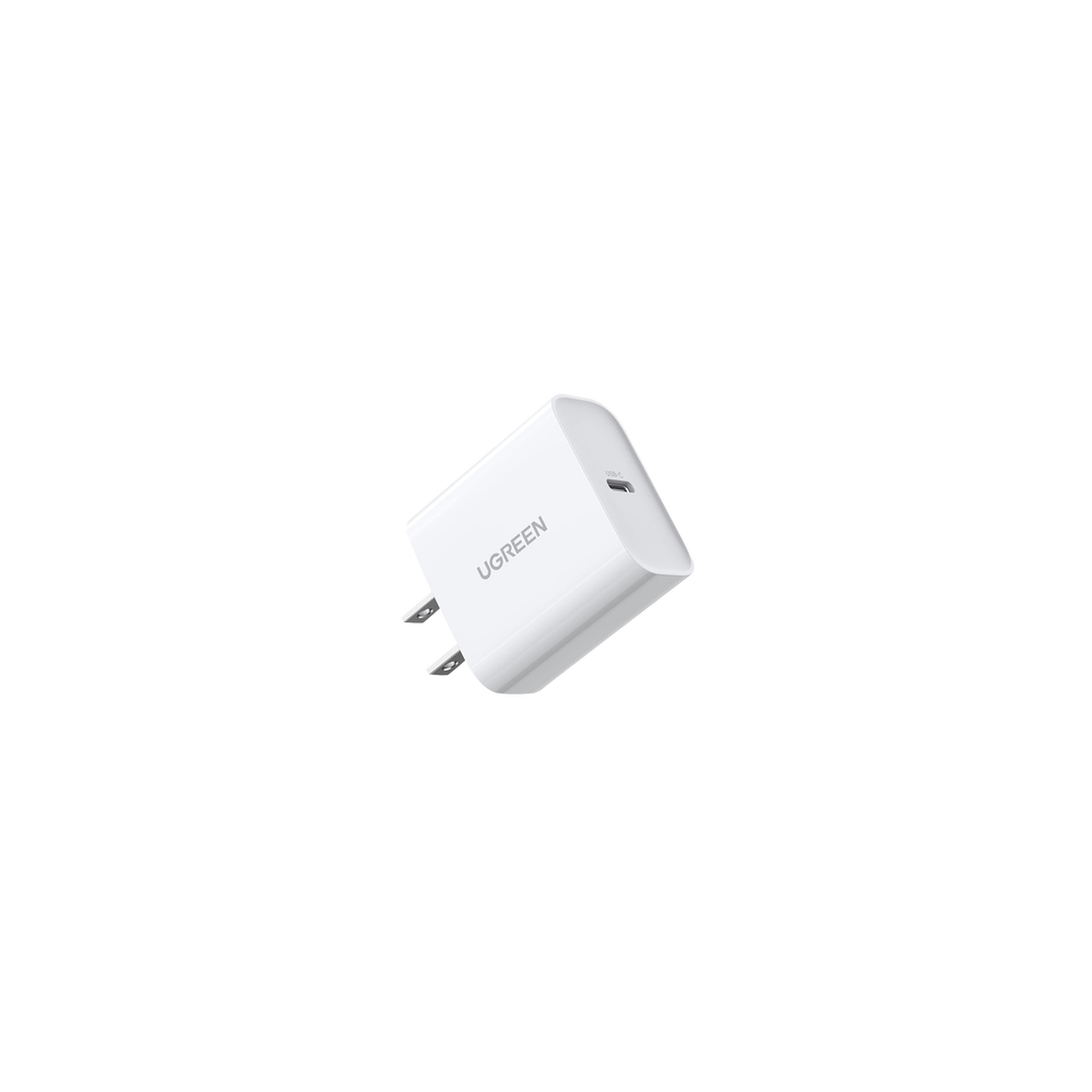UGREEN, 60449B, Cargador USB-C de 20W | 1 USB-C de Carga Rápida | QC4.0+ | PD3.0 | PPS | BC1.2| Carga Inteligente | Chip PWM | M
