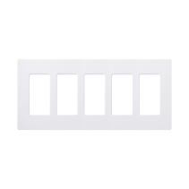 Comprar Placa Lutron CW5WH 5 Espacios | Smartgrid México