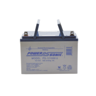 POWER SONIC, PS-121000-U, Batería 12V, 100AH, Para Respaldo, Tecnologías AGM/VRLA, 10-12 Años Vida Útil, Terminales U, Reconocid