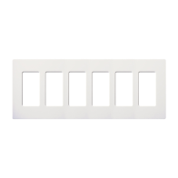 Comprar Placa 6 Espacios Lutron SC6SW | Smartgrid México