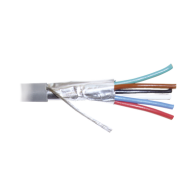 VIAKON, WZ12, Bobina de 305 metros de cable 8 conductores, 22 AWG, tipo CMR, de color gris para aplicaciones en Alarmas de intru