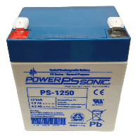 POWER SONIC, PS1250F1SYS, Batería 12V, 4.5AH, Para Respaldo, Tecnologías AGM/VRLA, 5 Años Vida Útil, Terminales F1, Reconocida U